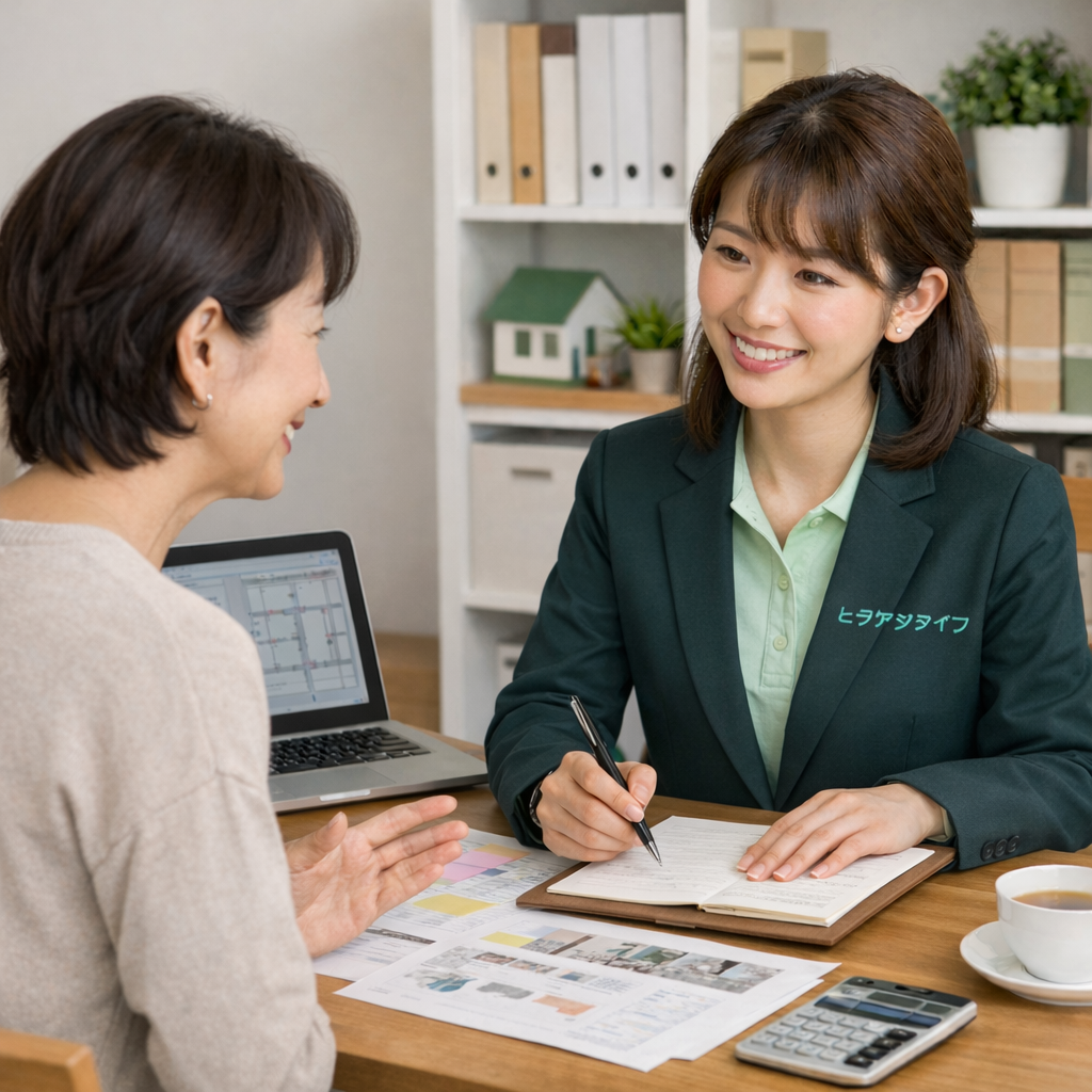 美濃加茂市ヒラヤズライフクロネコハウス商談の様子